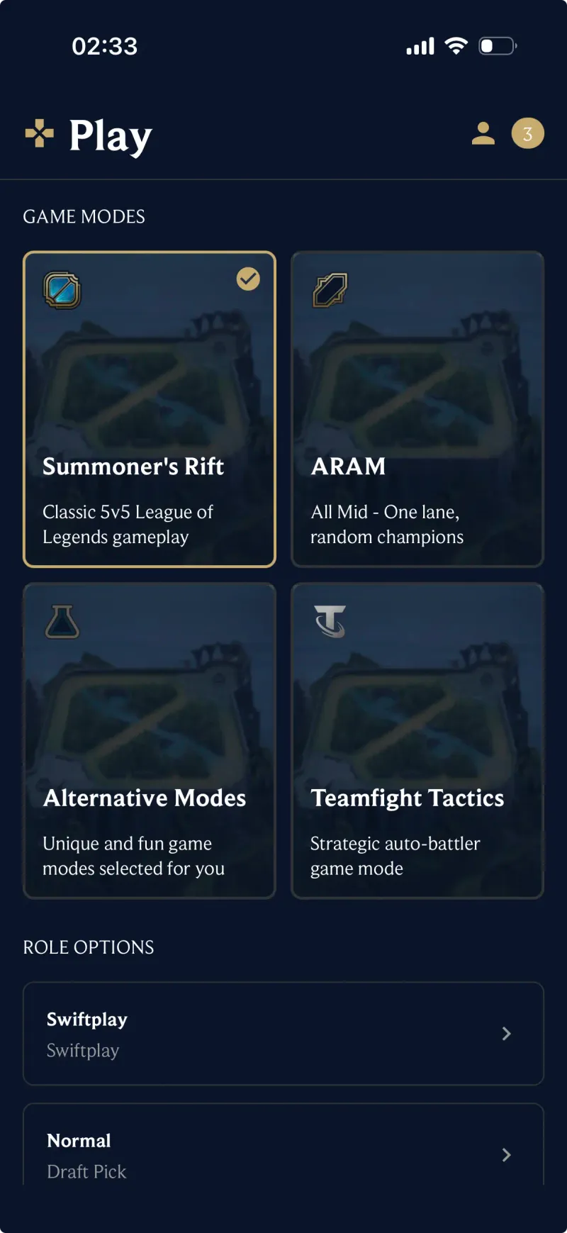 Game Mode Selection - How Lexu Works step 2